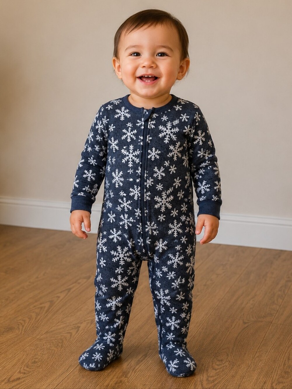 18-24  Fleece Snowflake Sleeper